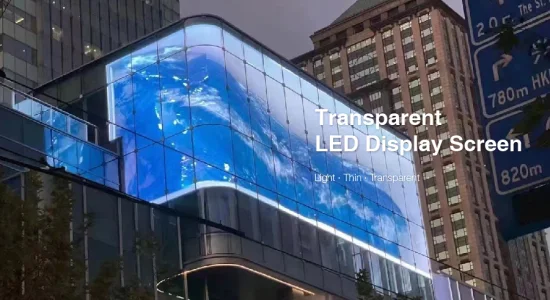 Superleichte, transparente LED-Display-Werbevideowand